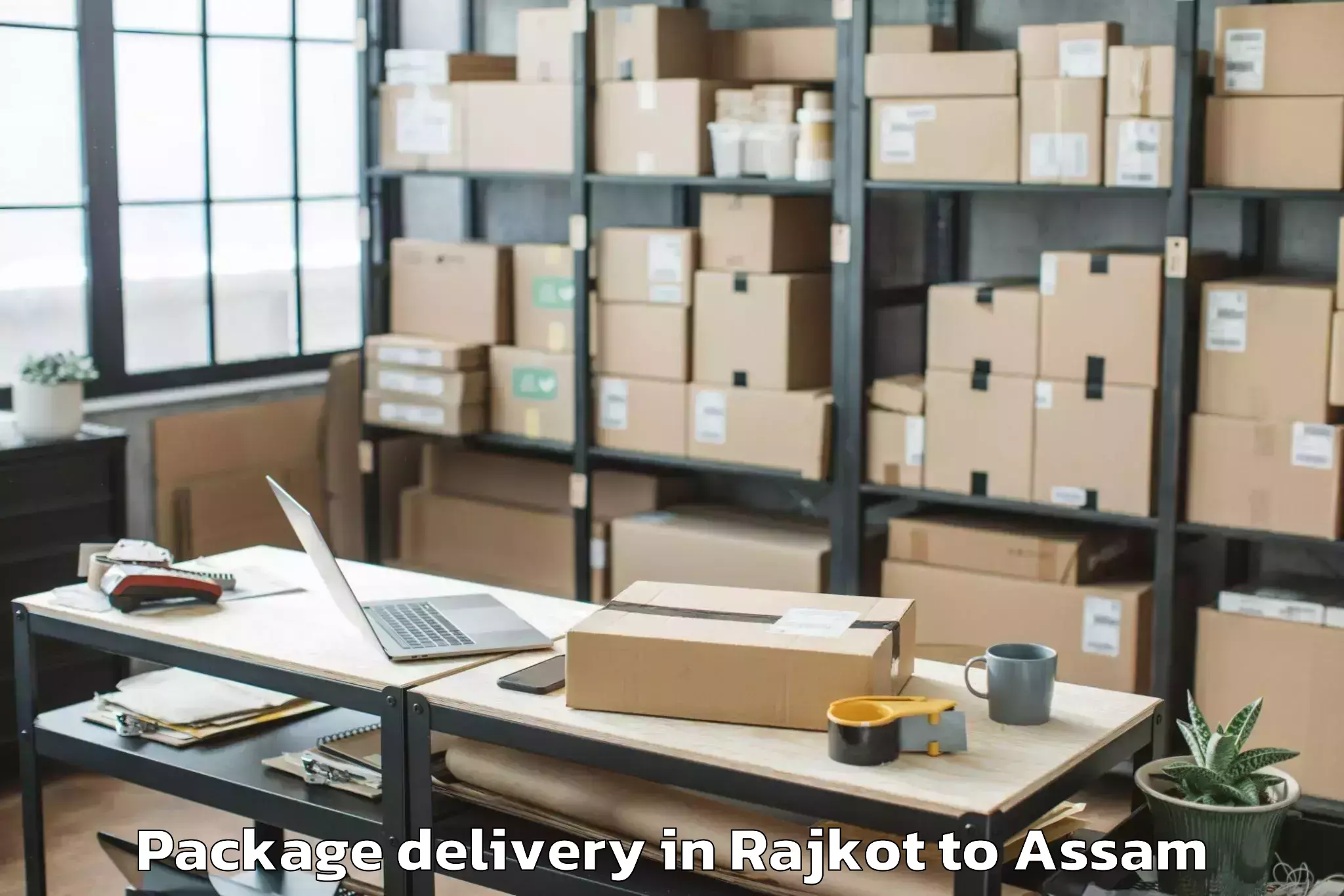 Professional Rajkot to Bagribari Pt Package Delivery